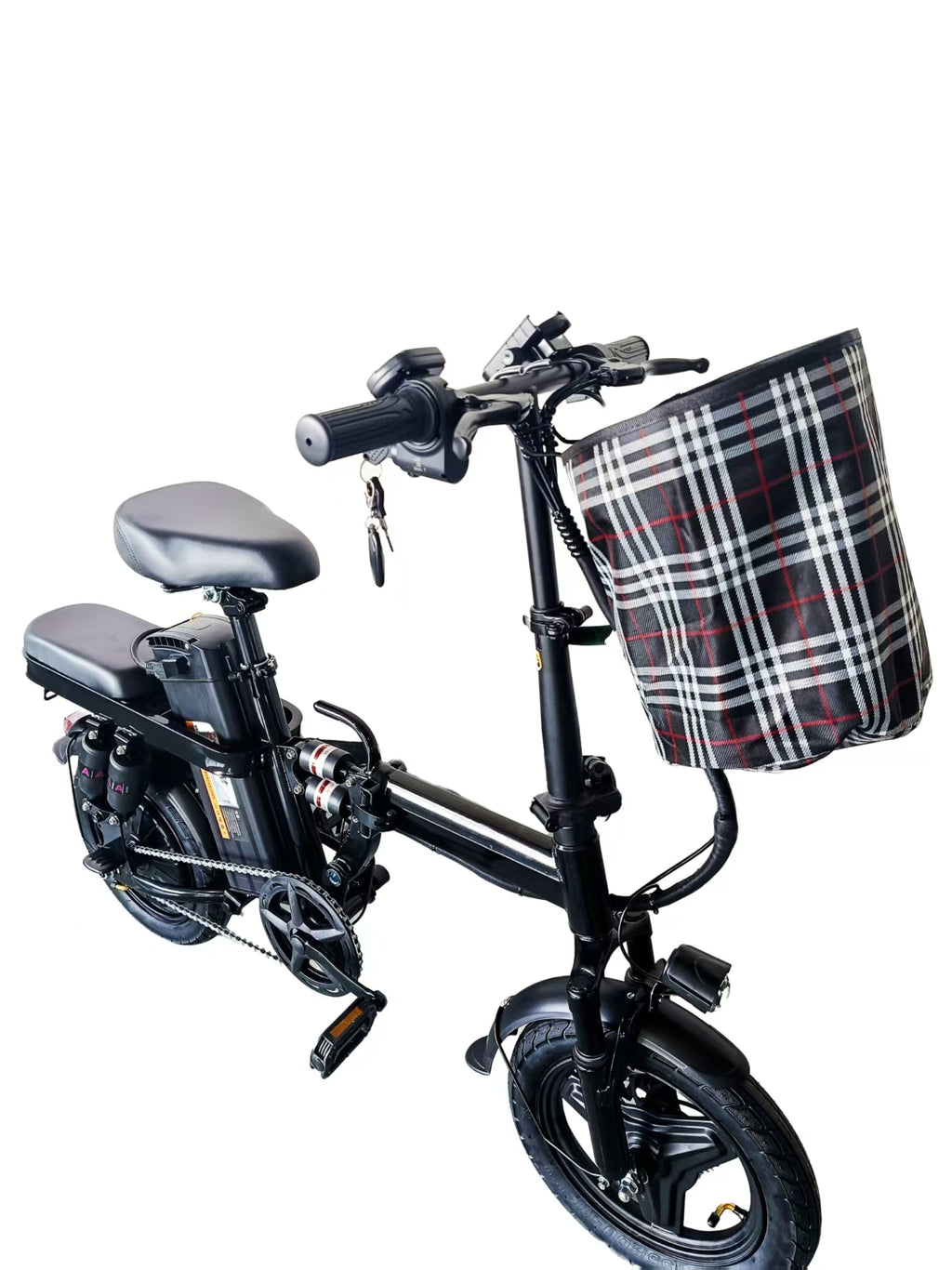 AH-X3   14inch folding ebike with comfort seat and big battery