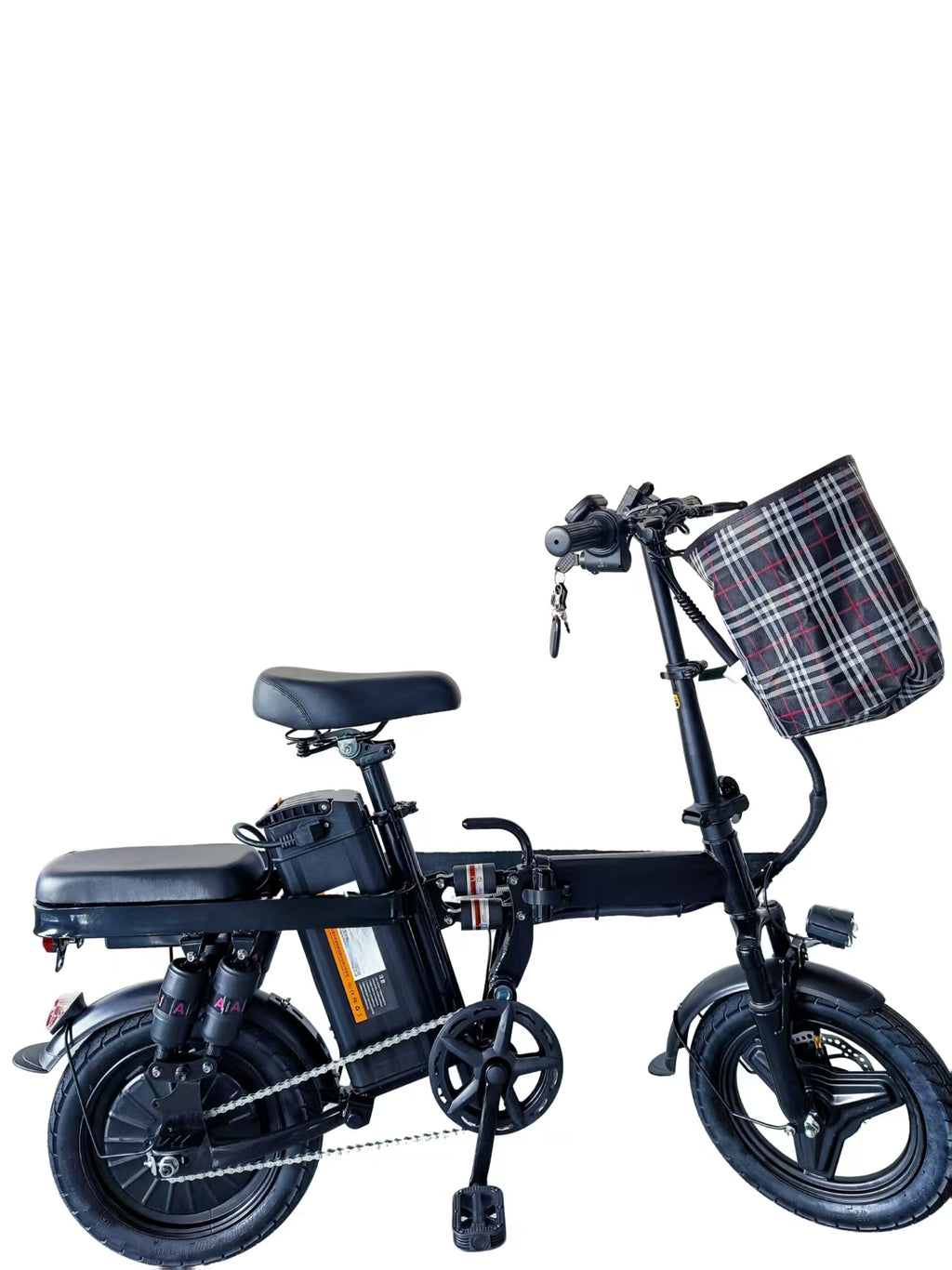 AH-X3   14inch folding ebike with comfort seat and big battery