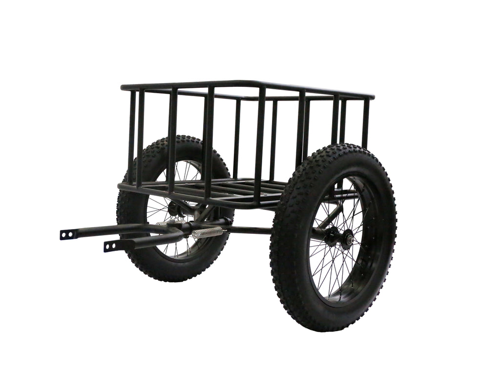 Electric Bike Trailer Heavy Duty Cargo KM200 Carrier 150 lbs Capacity Universal Fit for Motor Gear Shift 175mm and 20-26 Inch Ebike