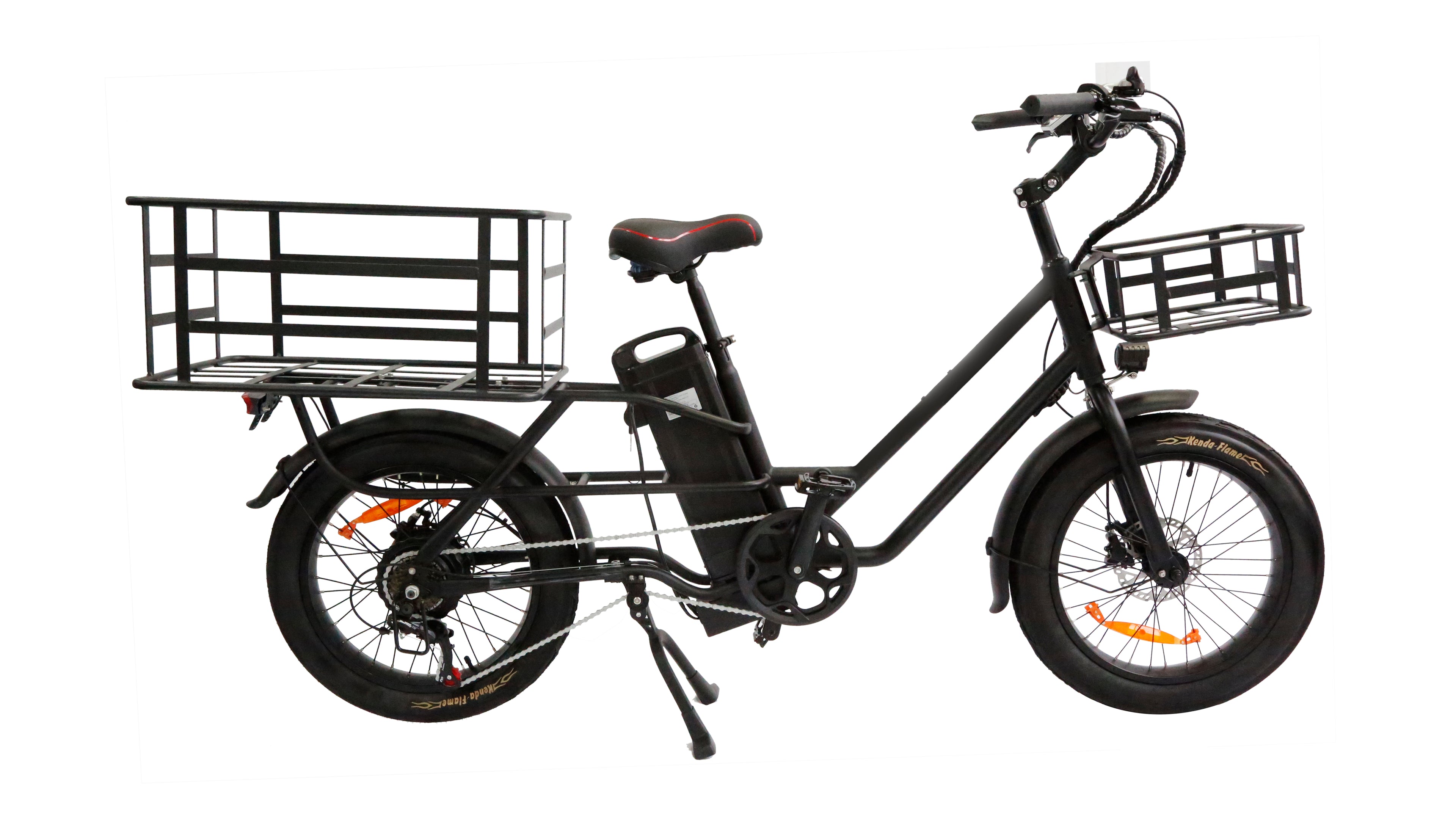 EU  Multi-functional Design Ebike AH  20 Inch K750 20*3.0  KENDA Fat Tire Cargo 48V 20.8Ah 750W Electric Fat Cargo Ebike